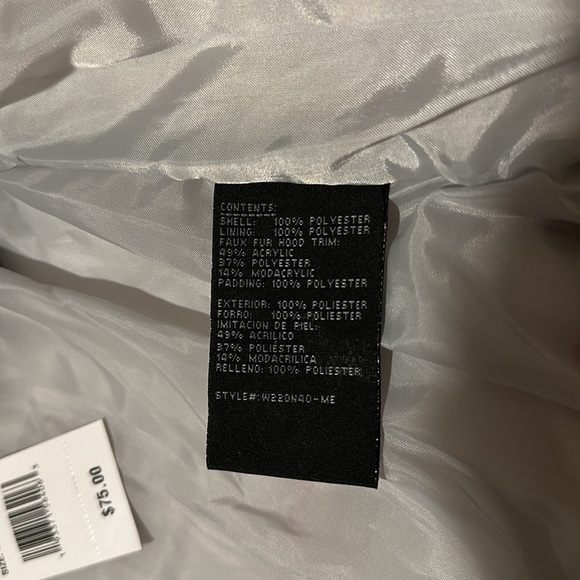 NWT - Size 4 coat with faux fir hood - Picture 6 of 7